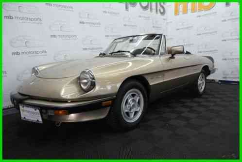 1986 Alfa Romeo Spider Veloce