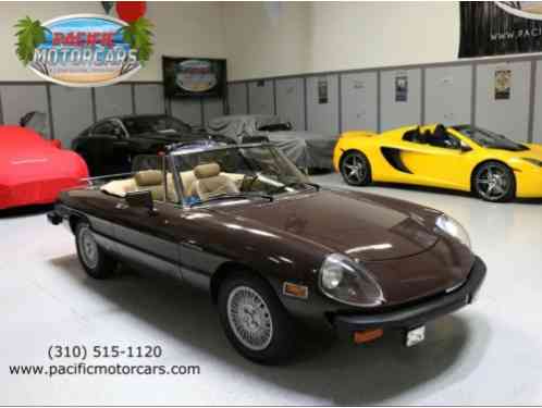 1980 Alfa Romeo Spider Veloce