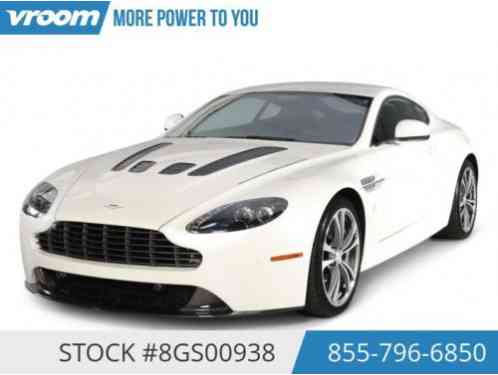 2012 Aston Martin Vantage Certified 2012 3K MILES NAV PARK ASSIST 1 OWNER