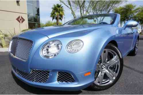 2012 Bentley Continental GT 12 GT Convertible GTC V12 AWD ONLY 14K MILES