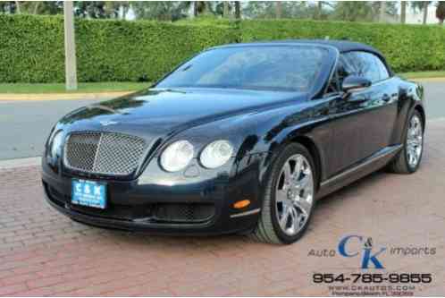 2007 Bentley Continental GT Convertible LIKE NEW! 20s CHROME WHEELS WOOD WHEEL