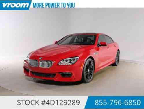 2014 BMW 6-Series i Certified 2014 5K MILES 1 OWNER NAV SUNROOF USB