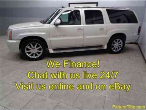 2006 Cadillac Escalade 3rd Row Leather Heated Cooled Seats TV DVD Chrome Wheels