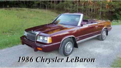 Chrysler LeBaron (1986)