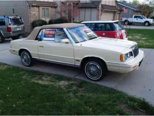 Chrysler LeBaron Mark Cross Edition (1986)