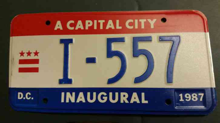 Vintage District Of Columbia License Plate Jimmy Carter