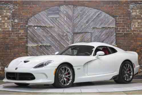 2014 Dodge Viper GTS SRT Coupe White Black Red Only 1 Texas Owner