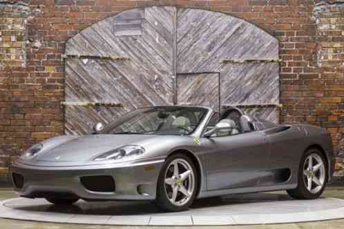 2003 Ferrari 360 Spider F1 Titanium Auto Serviced