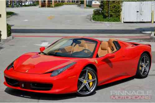 Ferrari 458 Spider! Red/Tan! Great (2012)