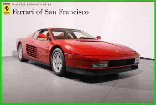 1990 Ferrari Testarossa 1-Owner! Purchased at Ferrari S. F. LOWERED PRICE