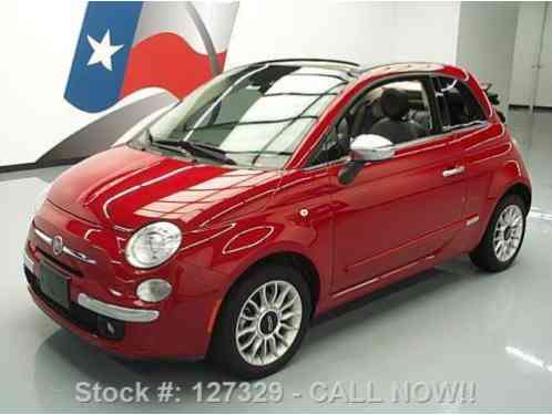 2012 Fiat 500 LOUNGE CABRIOLET SOFT TOP NAVIGATION