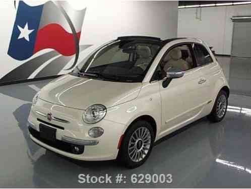 2013 Fiat 500 LOUNGE CONVERTIBLE HTD SEATS ALLOYS