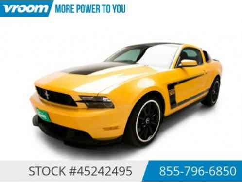 2012 Ford Mustang Boss 302 Certified 2012 12K MILES