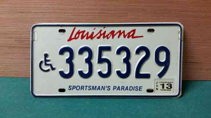 Original 1966 67 Louisiana Licence Plate Never Used