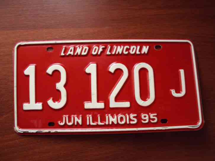 ILLINOIS Expired License Plate