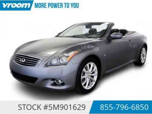 2014 Infiniti Q60 Certified 2014 7K LOW MILES 1 OWNER NAV REARCAM