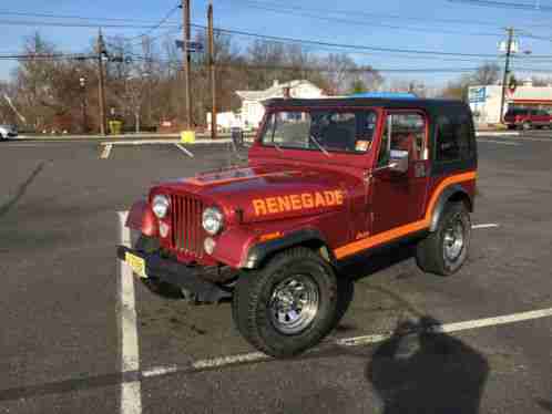 Jeep CJ AMC Jeep CJ7 Renegade (1986)