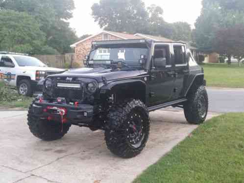 2014 Jeep Wrangler Unlimited Rubicon X Edition Black on Black Leather