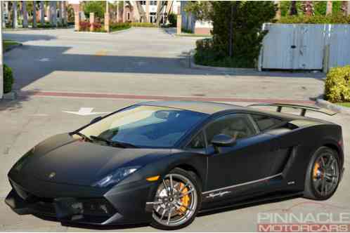 2013 Lamborghini Gallardo Superleggera LP570-4! Matte Black! CPO Warranty!