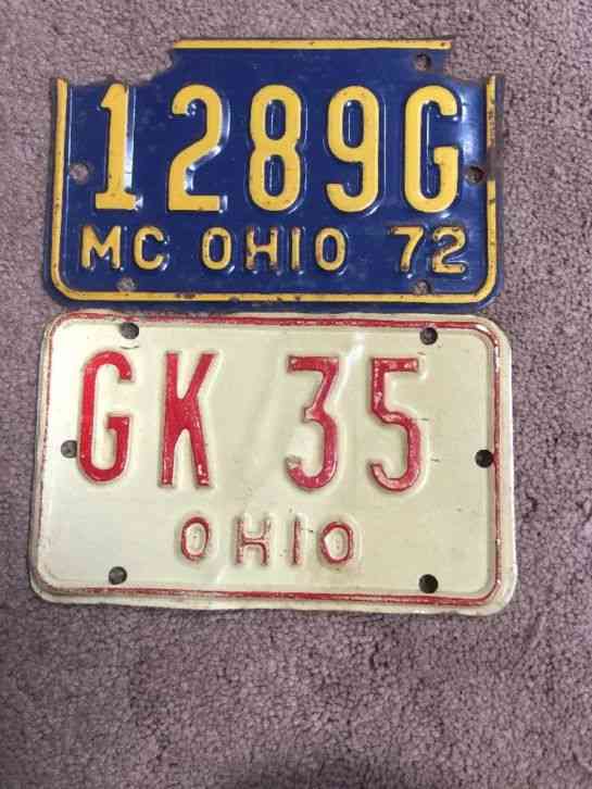 historic motorcycle plates ohio