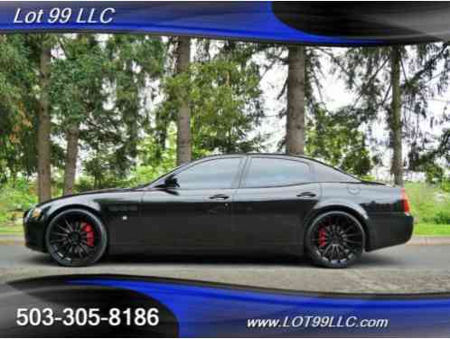 2009 Maserati Quattroporte Sport GT Black On Black 22 Wheels.