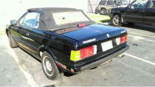 Maserati Spyder 1987, This all original Convertible Biturbo was owned by