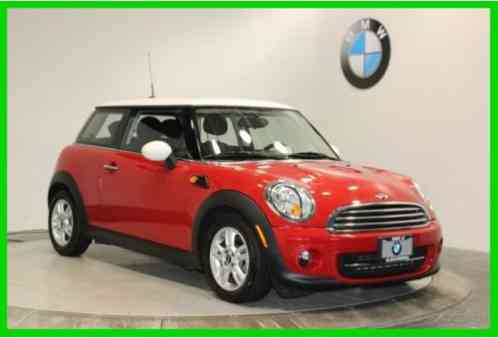 2012 Mini Cooper ACTIVE MINI MAINTENANCE GOOD UNTIL 10/18/2017 COLD