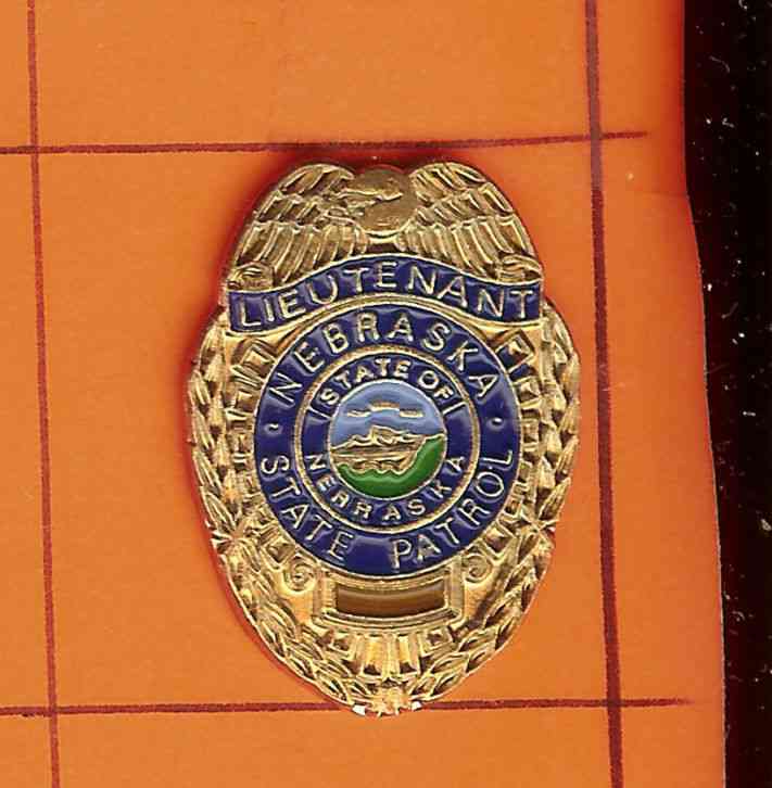 ~Nebraska State Patrol Badge - Hat Pin