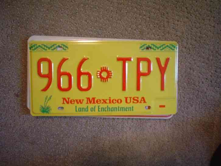 NEW MEXICO YELLOW LOE LICENSE PLATE BUY ALL STATES HERE