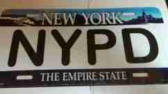 New York NYPD New License Metal Plate Tag Ready to hang