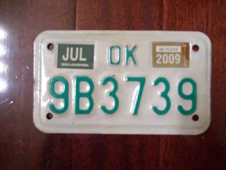 License Plate, Oklahoma, 2003, Native America, FVU 037