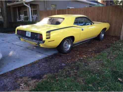 1970 Plymouth Barracuda 440 6 PACK CUDA SHAKER HEMI 4 SPEED DANA 60 4. 10