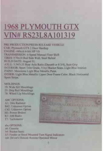 Plymouth GTX (1968)