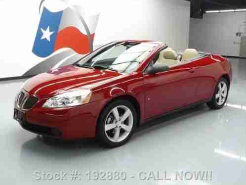 2007 Pontiac G6 2007 GT HARD TOP CONVERTIBLE HTD LEATHER 63K