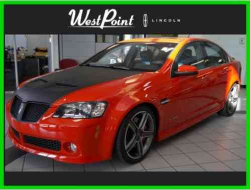 2009 Pontiac G8 GT V8 SUPERCHARGED FIREHAWK #4 out of # 100 MADE