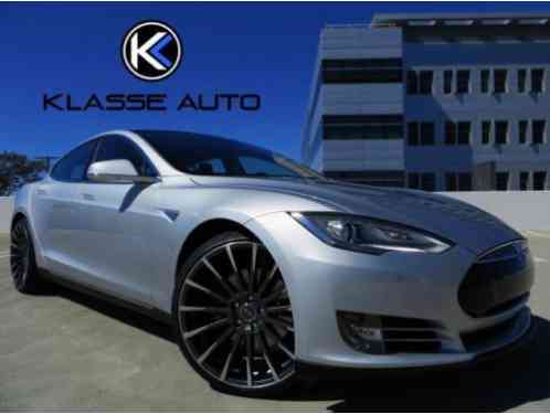 Tesla Model S P85 2013 Cutom Wheel 1 Owner Leather