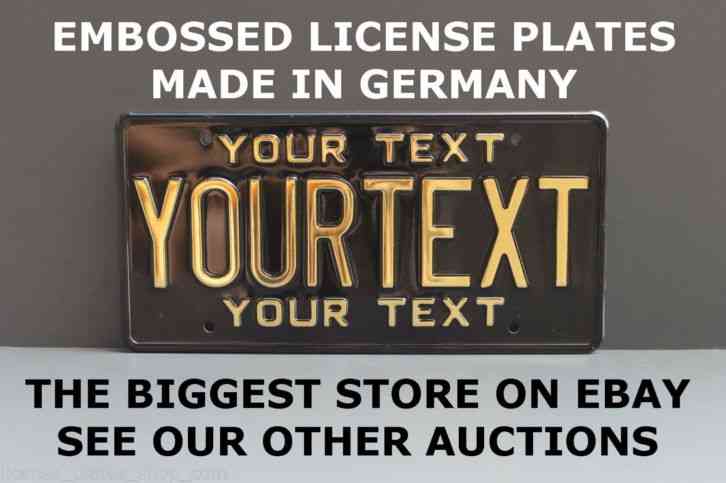 Custom license plate hats