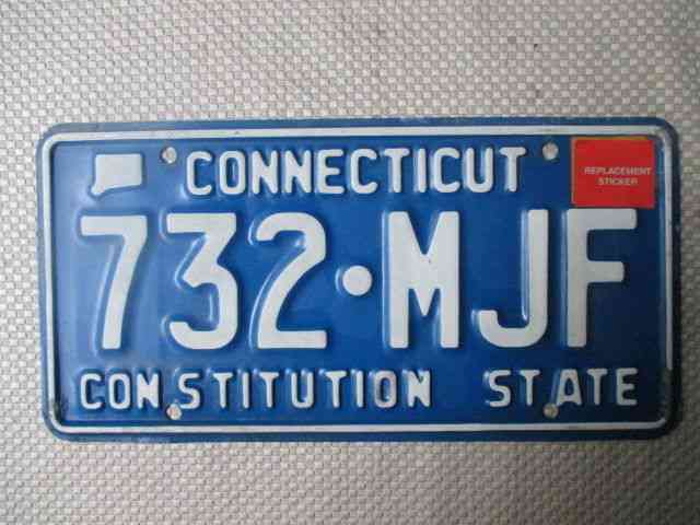 1978 CONNECTICUT CT COMMERCIAL LICENSE PLATE SET