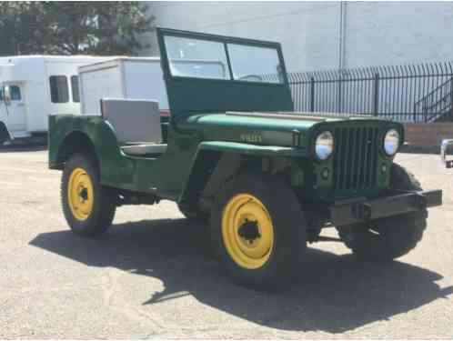 Willys Jeep CJ-2A Ready to Drive or (1946)